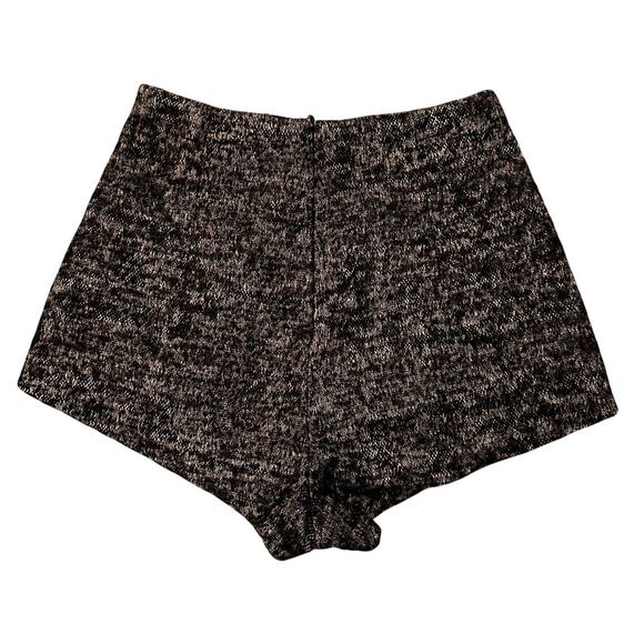 Stone Cold Fox Geary Wool Tweed Shorts Front Pocket Black White, size 1 - Picture 11 of 12